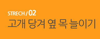  STRECH / 02 고개 당겨 옆 목 늘이기 